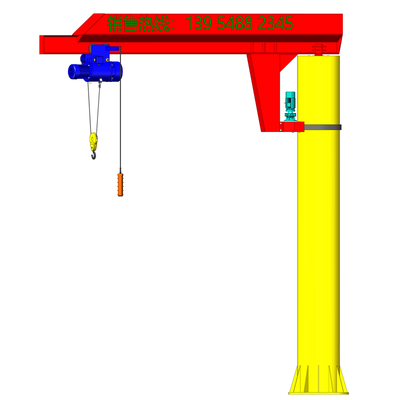 悬臂吊三维制作  旋臂式起重机三维动画